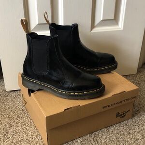 Dr. Martens Vegan Black Ankle Boots